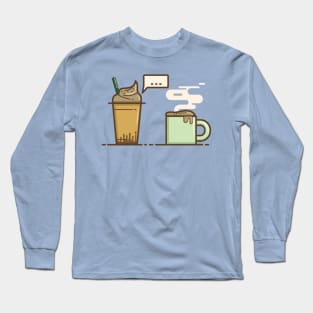 when cold meet hot Long Sleeve T-Shirt